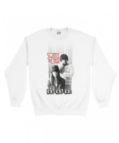 Sonny & Cher Sweatshirt | Mod TV Black And White Image Sweatshirt $3.50 Sweatshirts