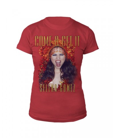 Selena Gomez Come & Get It Cover Art Junior Tee $13.13 Shirts