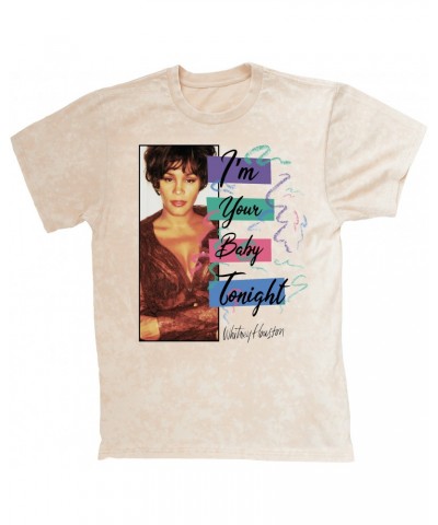 Whitney Houston T-shirt | I'm Your Baby Tonight Pastel Party Mineral Wash Shirt $10.39 Shirts