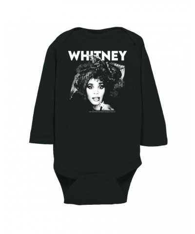 Whitney Houston Long Sleeve Bodysuit | 1987 Photo White Whitney Design Bodysuit $5.09 Shirts