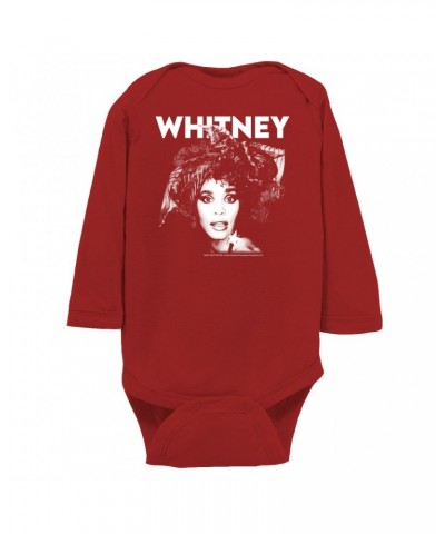 Whitney Houston Long Sleeve Bodysuit | 1987 Photo White Whitney Design Bodysuit $5.09 Shirts